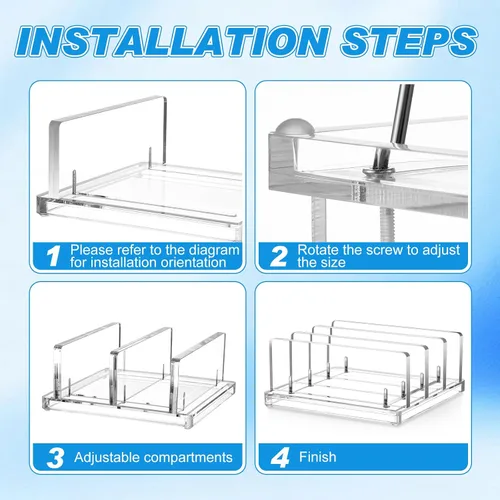 Miniatura 3 de Chunful Soporte vertical ajustable para computadora portátil, soporte acrílico de 3 ranuras para laptop, base invisible para computadora portátil