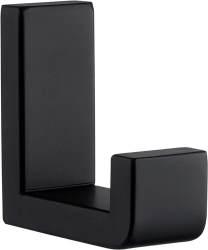 Miniatura 13 de Gancho Simple de Ángulo para Toalla Negro Mate 2 Pack, Gancho para Abrigo de Baño de Acero Inoxidable 304 para Pared