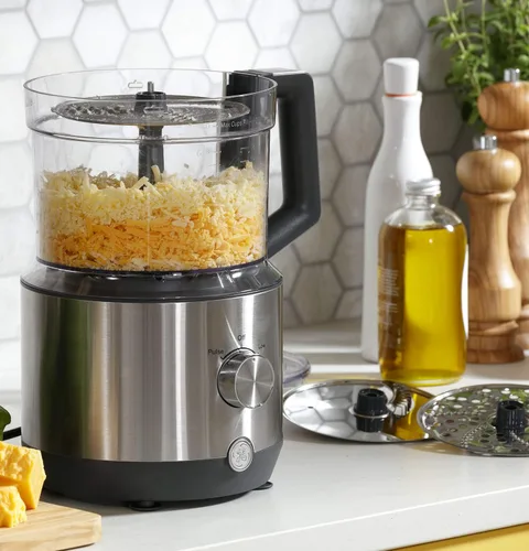 Miniatura 10 de GE Procesador de alimentos, picadora grande de verduras de 12 tazas para triturar, picar, cortar en cubitos y amasar, 9 accesorios de acero