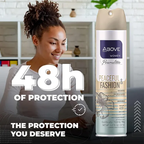 Miniatura 6 de ABOVE 48 Hours Personalities - Desodorante antitranspirante, pacífico y a la moda, 3.17 onzas, desodorante en aerosol para mujeres, notas de lirio