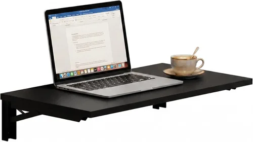 Mesa plegable montada en la pared Need - Mesa plegable para comedor pequeño de alta resistencia Longitud 76 cm Ancho 51 cm Adición perfecta para