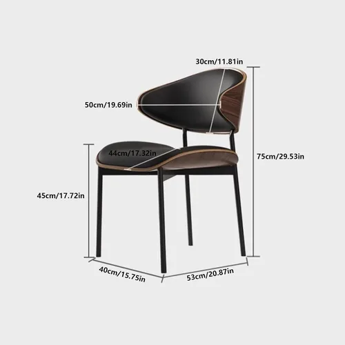 Miniatura 2 de sillas de comedor modernas de piel sintética, con respaldo alto, tapizada, para habitación, cocina, patas de metal y cocina moderna curvada (naranja)