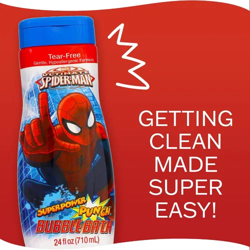 Miniatura 6 de Amazing Spider-Man Bath Time - Jabón de baño de burbujas para niños, 24 onzas líquidas, aroma a sandía