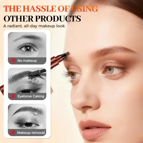 Miniatura 5 de Microblading Lápices de cejas para mujeres, 2026 Lápiz de cejas impermeable mejorado 3D de microblading, lápiz de cejas de punta fina para Negro