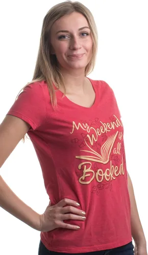 Miniatura 3 de My Weekend is All Booked - Camiseta con cuello en V para mujer