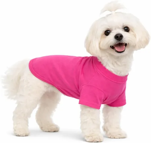 Miniatura 24 de Lovelonglong 2019 - Ropa para mascotas, Disfraces para Perro, Ropa Camisetas en blanco para Perros Grande Medianos Pequeños 100% Algodón 18