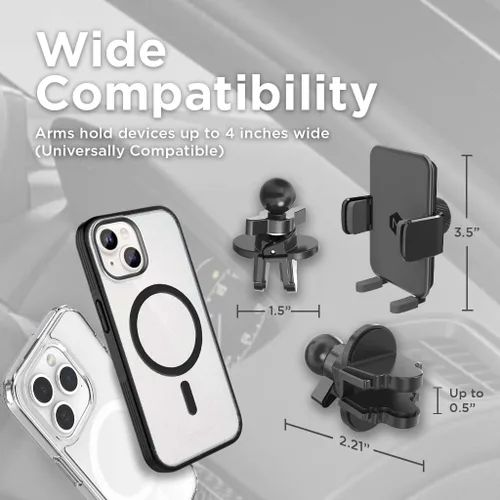 Miniatura 5 de Soporte de teléfono para automóvil – Soporte ajustable para teléfono celular – Soporte universal para teléfono celular – Soporte de teléfono