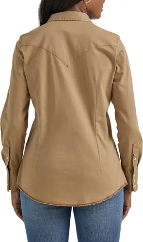Miniatura 3 de Wrangler Camisa de mezclilla vintage con broches para mujer