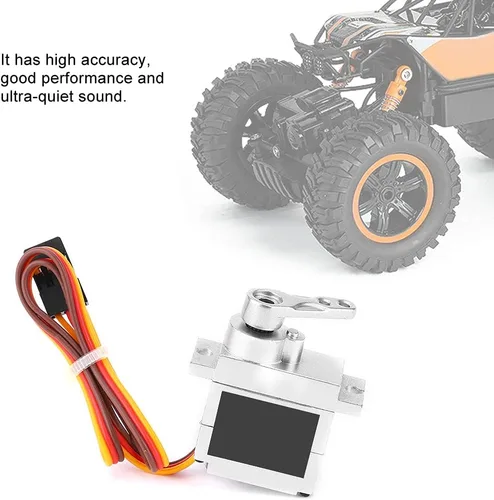 Miniatura 4 de VBESTLIFE Servo de automóvil a control remoto, accesorio de motor de dirección servo de metal de 0.32 oz, apto para B1 B14 B16 B24 C14 C24 B36 1:16