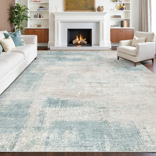 Miniatura 20 de zesthome Alfombras de 5 x 7 pulgadas - Alfombra lavable resistente a las manchas, alfombras modernas abstractas para sala de estar, dormitorio