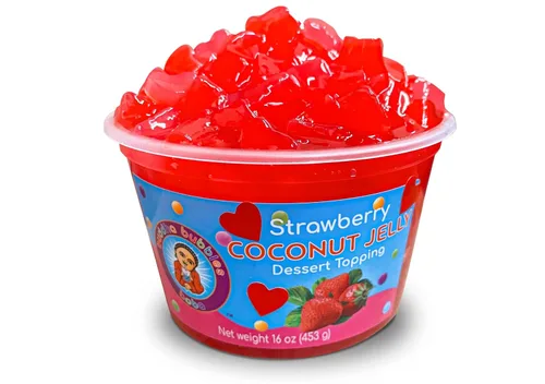 Miniatura 9 de Topping de postre de gelatina de coco prémium de Buddha Bubbles Boba (jalea de coco)