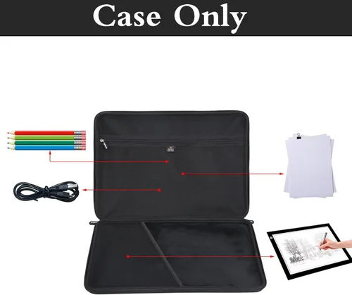 Miniatura 2 de Aproca Funda rígida compatible con LitEnergy portátil A4 / NXENTC A4 / iVyne recargable A4 caja de seguimiento de luz, bolsa de almacenamiento Negro