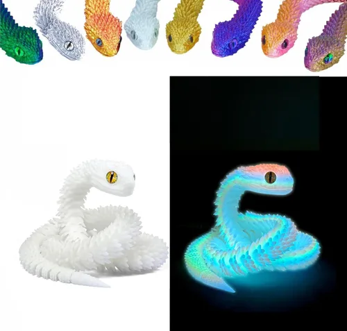 Miniatura 8 de Conjunto de Animales Impresos en 3D Juguetes de Serpiente Impresos en 3D Juguete Fidget Articulado Flexible Impreso en 3D Animales Impresos en 3D