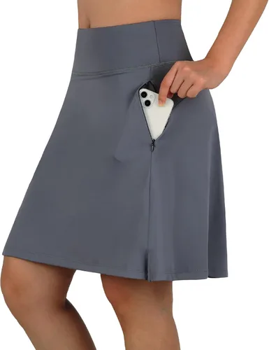 ANIVIVO Faldas pantalón para mujer de 20 pulgadas de longitud a la rodilla, faldas deportivas de pickleball para tenis, golf y pickleball con