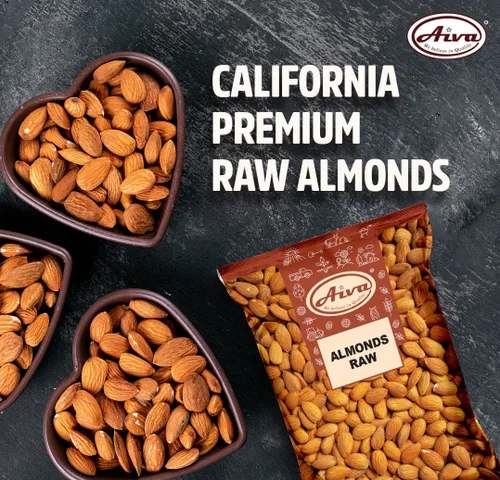 Miniatura 6 de AIVA, almendras crudas enteras naturales, sin sal, sin cáscara, 10 libras, cultivadas en los Estados Unidos, almendras enteras crudas con piel