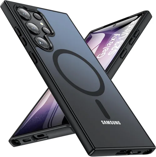 Miniatura 22 de OWKEY Funda magnética para Samsung Galaxy S23 de 6.1 pulgadas, para Magsafe con protector de pantalla, protección de grado militar, a prueba