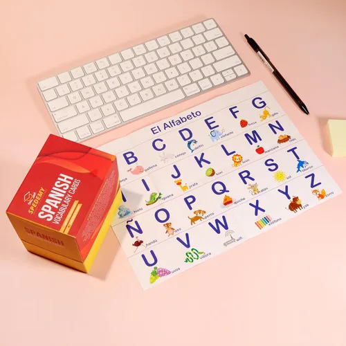 Miniatura 4 de Tarjetas de vocabulario en español para niños y adultos principiantes - 276 tarjetas de estudio bilingües 720 palabras con portal interactivo