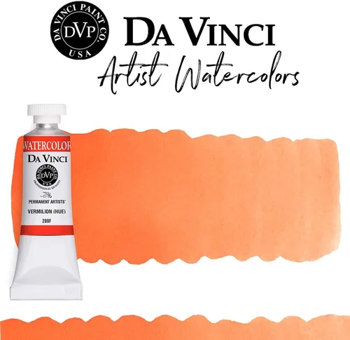 Miniatura 109 de DA VINCI PAINTS Pintura Acuarela Profesional para Artistas, Alizarin Crimson (Quinacridone), 37ml Índigo