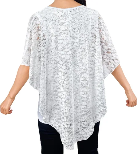 Miniatura 2 de Brittany Black Blusa de punto con cuello en V y manga 34 para mujer