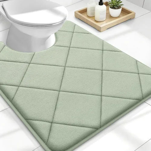 Miniatura 160 de OLANLY Tapete de baño de espuma viscoelástica de 24 x 16 pulgadas, ultra suave y absorbente, lavable a máquina, cómodo tapete de baño para suelo