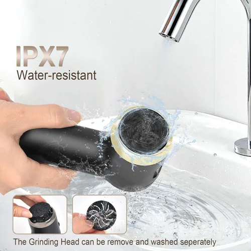 Miniatura 6 de LAVAED Removedor eléctrico de callos para pies, recargable, electrónico, IPX7, resistente al agua, kit de pedicura y pedicura, actualización