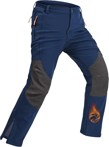 Miniatura 8 de Rapoo - Pantalones de esquí de nieve, softshell impermeables, snowboard, senderismo de invierno, cargo, pantalones de esquí al aire libre, forro