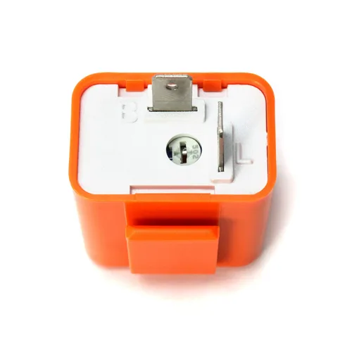 Miniatura 3 de QWORK Relé de intermitente electrónico de 2 pines para motocicleta, señal de giro hiperflash, señal de giro LED ajustable para motocicleta