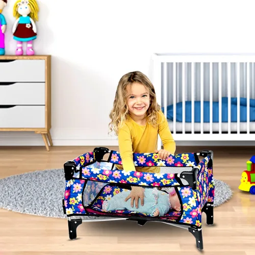 Miniatura 7 de Set de Cuna para Muñeca Bebé, Juego de Cuna Nido con Manta y Bolsa de Transporte para Corral de Muñeca Bebé. Se Ajusta hasta Muñecas de 20 Pulgadas