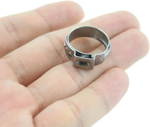 Miniatura 5 de LPEX Cinch Clamp RLECS - 30 abrazaderas de acero inoxidable plateado de 1/2 pulgada (0.689 in), abrazaderas de apriete para conexiones de tubería PEX