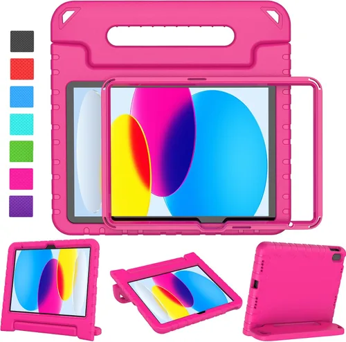 Miniatura 15 de LTROP Funda para Niños para iPad de 11ª Generación (A16) 2025/10ª Generación (10.9 pulgadas, 2022) con Protector de Pantalla, Funda con Mango