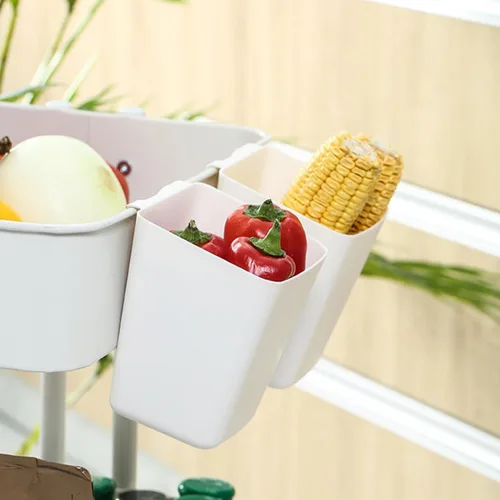 Miniatura 9 de Cabilock Gabinete de baño Puerta de almacenamiento Cesta montada en la pared Pequeño Contenedor de almacenamiento colgante Artículos diversos Caja