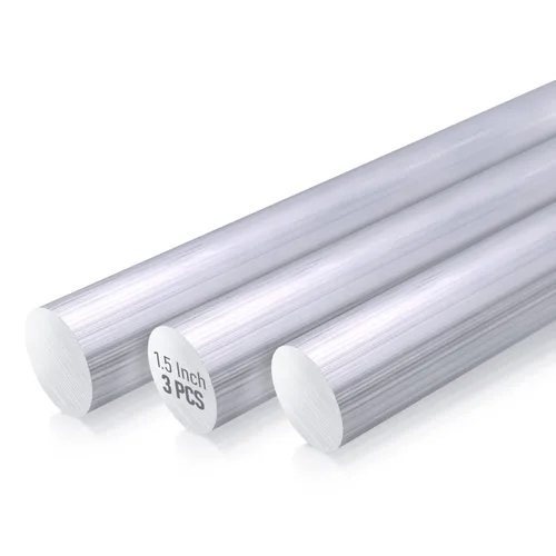 Varilla redonda de aluminio 6061 de 1-1/2 pulgadas de largo sólido T6511 de 13 pulgadas de largo, extruido, 1.5 pulgadas de diámetro y 13 pulgadas