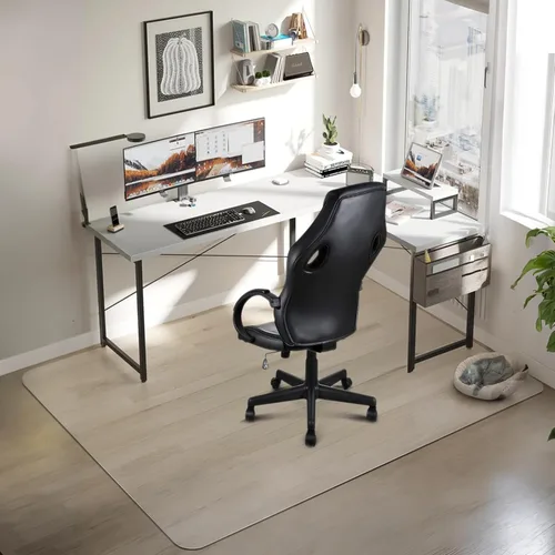 Miniatura 9 de Azadx, protección de tapete de piso transparente, multipropósito, para superficies duras, de 36 x 48 pulgadas para silla de oficina/escritorio