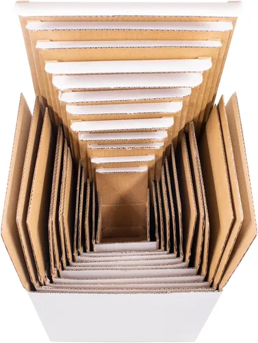 Cuyacili Cajas de regalo de broma, cajas de regalo anidables, caja sorpresa, caja de cartón blanco, caja de broma cuadrada, divertido regalo para