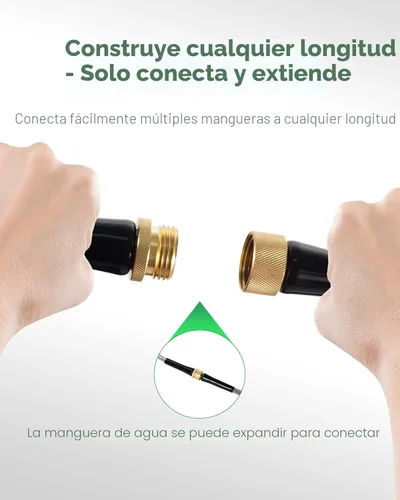 Miniatura 9 de Manguera de jardín de metal corta de 1 pie, adaptador de extensión de manguera pequeña de acero inoxidable para carrete de manguera, tubo de agua
