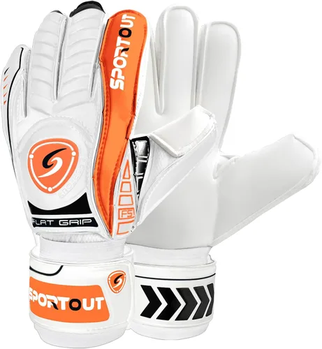 Miniatura 10 de Guantes de Portero Sportout con Protección de Dedos, Guantes de Fútbol Respirables, Látex de 4mm, para Niños, Jóvenes y Adultos Negro