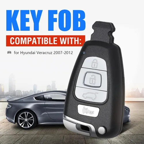 Miniatura 3 de Keymall Llave remota de entrada sin llave inteligente para Hyundai Veracruz 2007 2008 2009 2010 2011 2012 (FCC ID:SY5SVISMKFNA04 P/N: 95440-3J600)