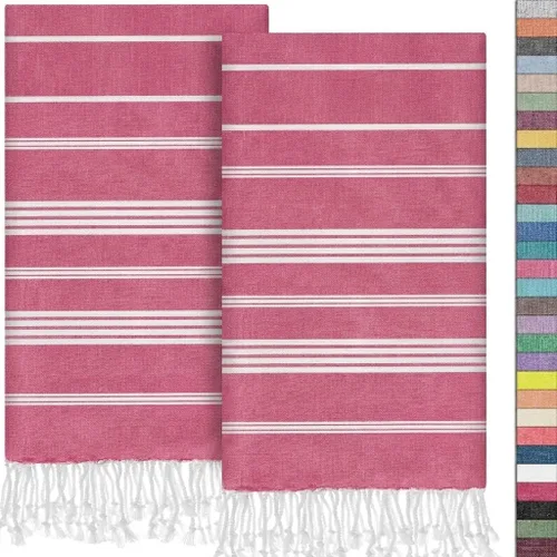 Miniatura 61 de EPHESUS TOWELS Toallas de Mano - Juego de 2 18" x 30" - Toalla de Mano Turca Decorativa para Baño, Cocina, Invitados, Cara, Cabello, Té, Paño