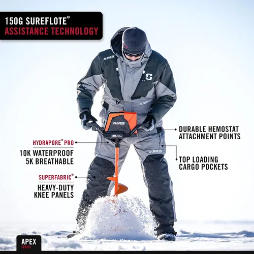 Miniatura 4 de Striker ICE Apex Baberos de pesca impermeables cálidos para hombres con aislamiento Primaloft