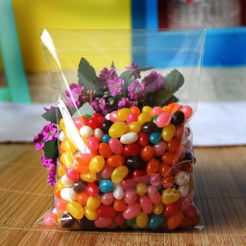 Miniatura 4 de 888 Display® - 200 bolsas ultra transparentes para golosinas, panadería, velas, jabón, galletas con sello adhesivo