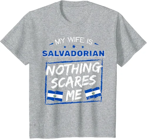 Miniatura 61 de Camiseta con la bandera de raíces salvadoreñas de El Salvador My Wife Is Salvadoran Roots, Negro