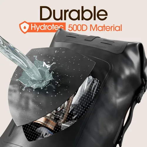 Miniatura 4 de Earth IPX8 Mochila impermeable de 35 L, con cierre enrollable resistente con bolsillo frontal con cierre de fácil acceso y panel trasero acolchado