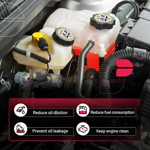 Miniatura 6 de BDFHYK Tanque de desbordamiento de depósito de expansión de refrigerante del motor compatible con Transit-150 Transit-250 Transit-350 HD 2015-2019