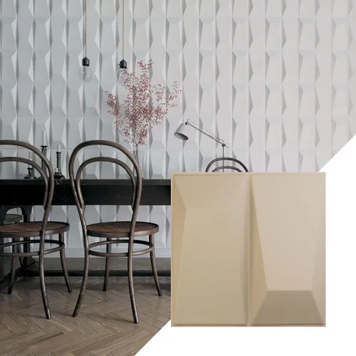 Miniatura 26 de Ekena Millwork WP12X12LOWH 11 7/8 pulgadas de ancho x 11 7/8 pulgadas de alto Locke EnduraWall Decorativo 3D Panel de pared cubre 0.98 pies cuadrados