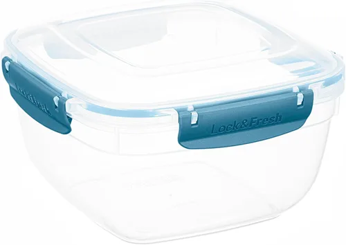 Superio Recipiente de plástico para almacenamiento de alimentos con tapa hermética para cocina, 10 tazas, 80 onzas, libre de BPA, a prueba de fugas,
