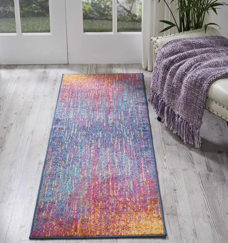Miniatura 15 de Nourison Passion Abstract - Alfombra de 2 pies 2 pulgadas x 7 pies 6 pulgadas, fácil de limpiar, no se desprende, para dormitorio, sala de estar