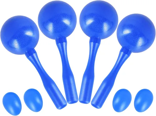 Miniatura 9 de EASTROCK Maracas, sonajeros y martillos de arena de ABS, percusión de mano, sonajeros para adultos, gran instrumento de percusión para actuación