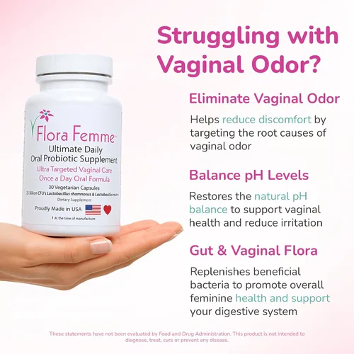 Miniatura 3 de Suplemento probiótico oral diario definitivo, apoya la salud del tracto urinario y vaginal, elimina el olor vaginal, equilibra el pH y restaura