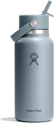 Miniatura 41 de Hydro Flask Botella de agua – Acero inoxidable aislado – Tapa flexible con popote de boca ancha, antiderrames, a prueba de fugas y recargable en 32
