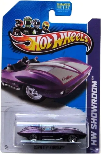 Hot Wheels HW Corvette Stingray '13 203/250 - Vehículo fundido, color morado